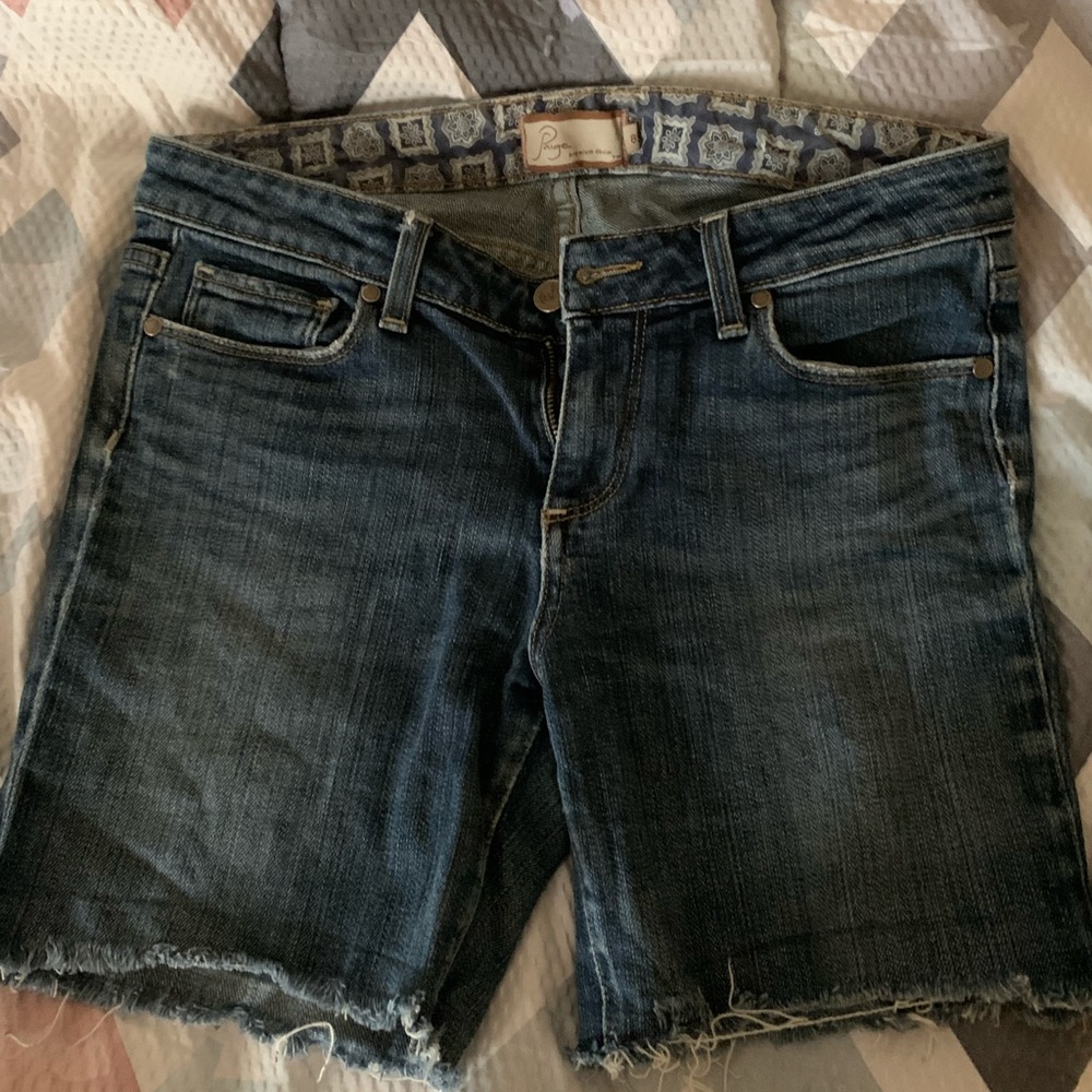 Paige Demin cutoff Bermuda shorts